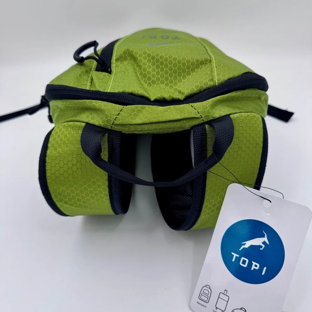 NWT TOPI Hydration 2L‎ Backpack Lime Green Honeycomb Ripstop Hiking Cycling Bag